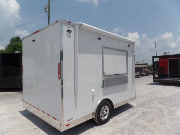 8.5' x 12' White Concession Food Trailer With Appliances - Image 17