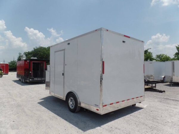 8.5' x 12' White Concession Food Trailer With Appliances - Image 12