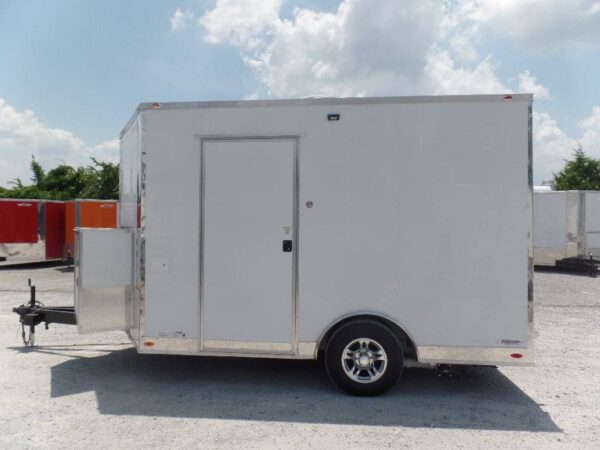 8.5' x 12' White Concession Food Trailer With Appliances - Image 19
