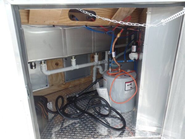 8.5' x 12' White Concession Food Trailer With Appliances - Image 6