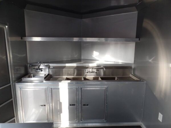 8.5' x 16' Concession Brandy Wine Catering BBQ Food Event Trailer - Image 9