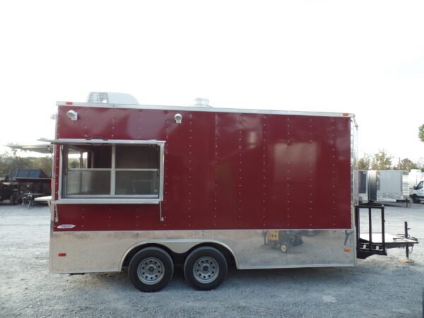8.5' x 16' Concession Brandy Wine Catering BBQ Food Event Trailer - Image 2