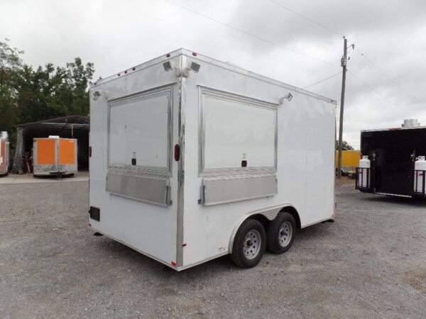 8.5' x 14' White Food Concession Trailer With Appliances - Image 10