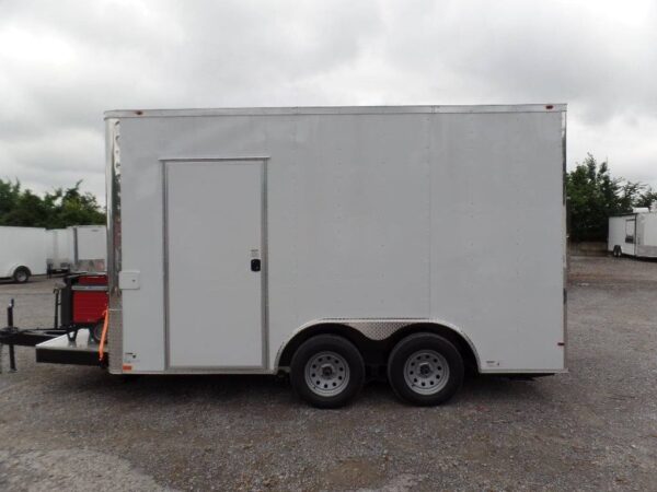 8.5' x 14' White Food Concession Trailer With Appliances - Image 23