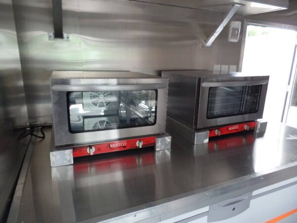 8.5' x 14' White Extended Main Frame Concession Food Trailer - Image 17