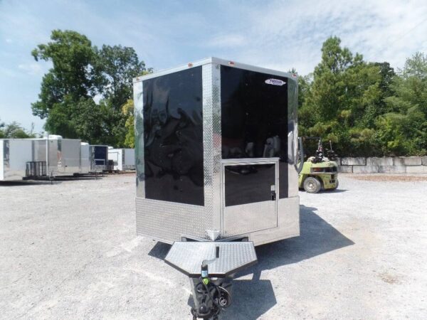 8.5' x 12' Black Concession Food Trailer - Image 10