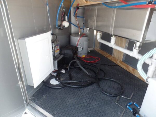 8.5' x 12' Black Concession Food Trailer - Image 6