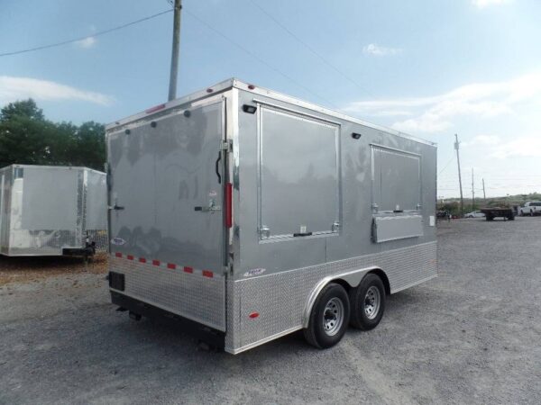8.5' x 15' Silver Frost Custom Concession Food Trailer - Image 19