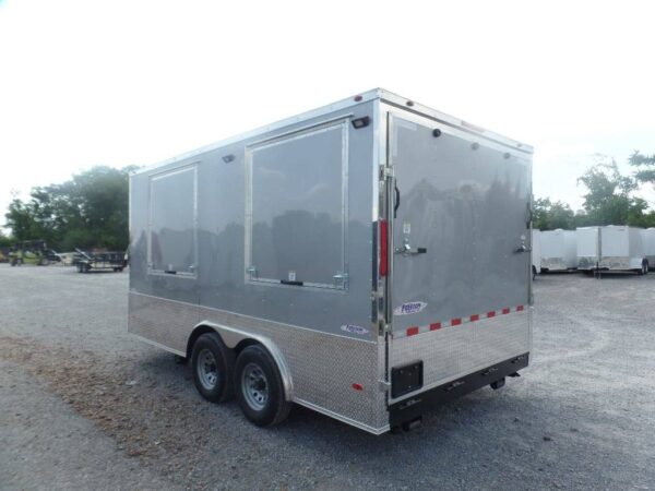 8.5' x 15' Silver Frost Custom Concession Food Trailer - Image 20