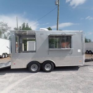 8.5' x 15' Silver Frost Custom Concession Food Trailer
