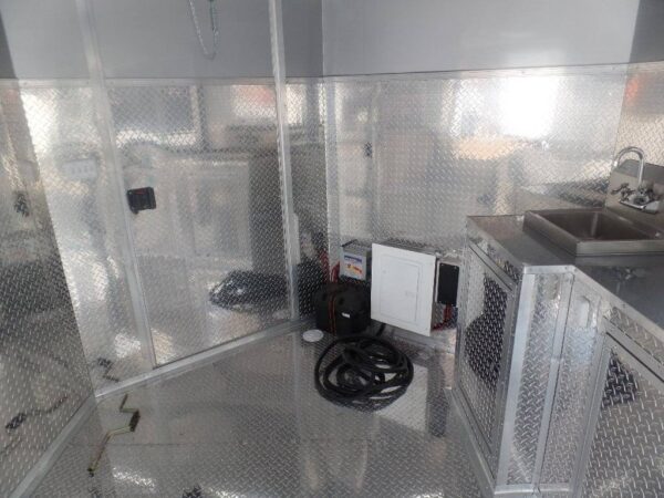 8.5' x 15' Silver Frost Custom Concession Food Trailer - Image 8