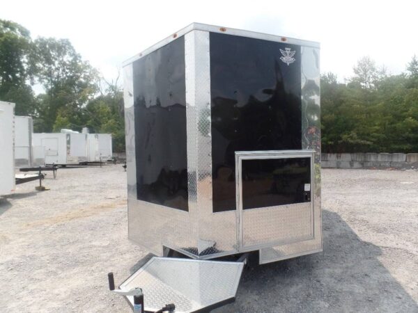 8.5' x 16' Black Event Concession Food Catering Trailer - Image 14