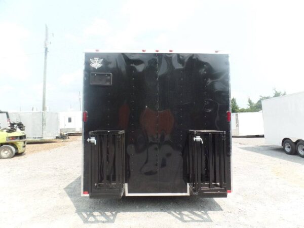 8.5' x 16' Black Event Concession Food Catering Trailer - Image 18