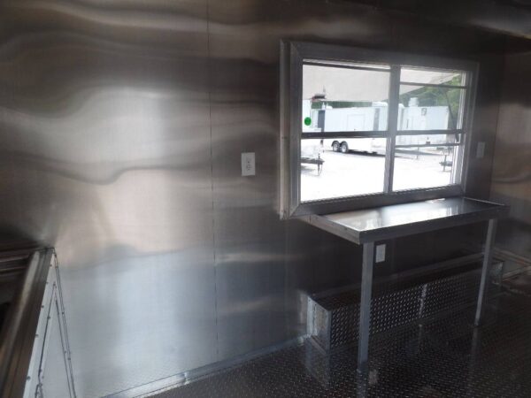 8.5' x 16' Black Event Concession Food Catering Trailer - Image 10