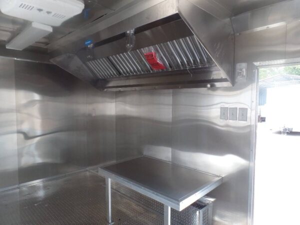 8.5' x 16' Black Event Concession Food Catering Trailer - Image 20