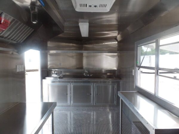 8.5' x 16' Black Event Concession Food Catering Trailer - Image 15
