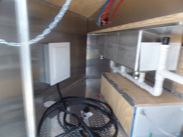8.5' x 16' Black Event Concession Food Trailer With Appliances - Image 20