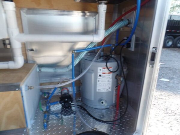 8.5' x 16' Black Event Concession Food Trailer With Appliances - Image 6