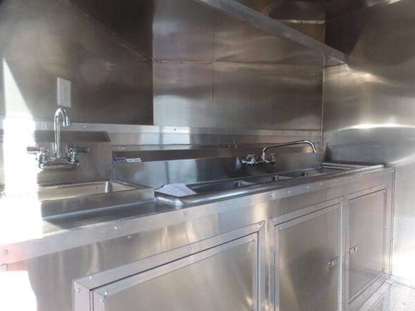 8.5' x 16' Black Event Concession Food Trailer With Appliances - Image 11
