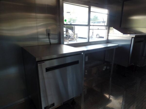 8.5' x 16' Black Event Concession Food Trailer With Appliances - Image 33