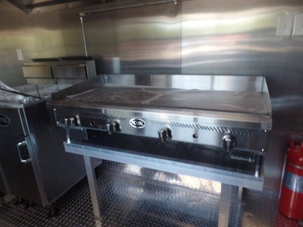 8.5' x 16' Black Event Concession Food Trailer With Appliances - Image 3