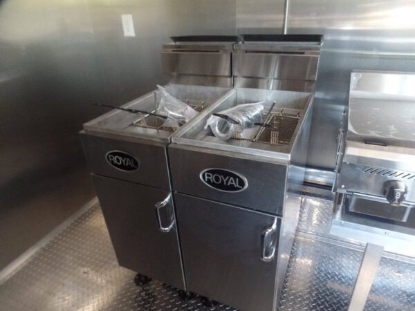 8.5' x 16' Black Event Concession Food Trailer With Appliances - Image 10