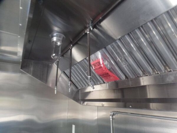 8.5' x 16' Black Event Concession Food Trailer With Appliances - Image 32