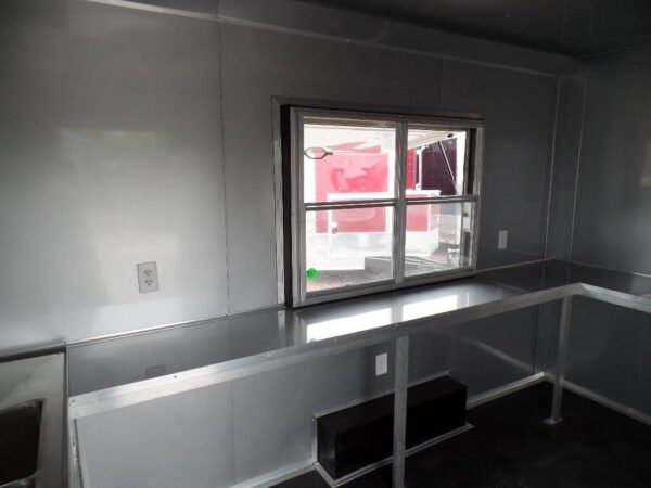 8.5' x 12' Concession Food Trailer White Event Catering - Image 8