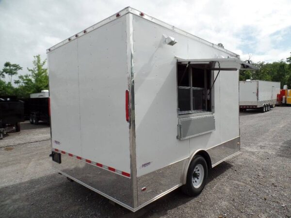 8.5' x 12' Concession Food Trailer White Event Catering - Image 17