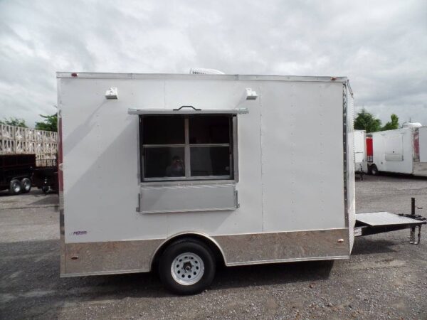 8.5' x 12' Concession Food Trailer White Event Catering - Image 3