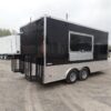 8.5' x 16' Black Event Catering Concession Food Trailer - Image 11
