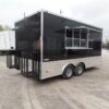 8.5' x 16' Black Event Catering Concession Food Trailer