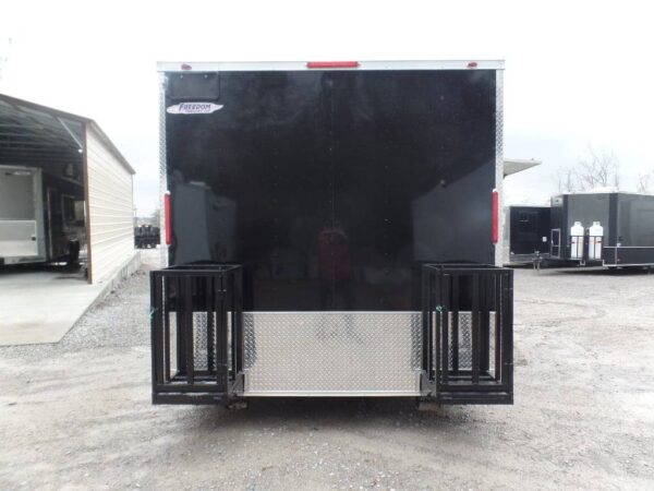 8.5' x 16' Black Event Catering Concession Food Trailer - Image 29