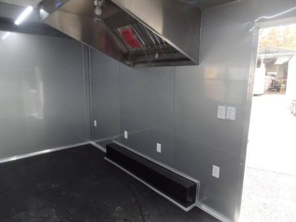 8.5' x 16' Black Event Catering Concession Food Trailer - Image 32