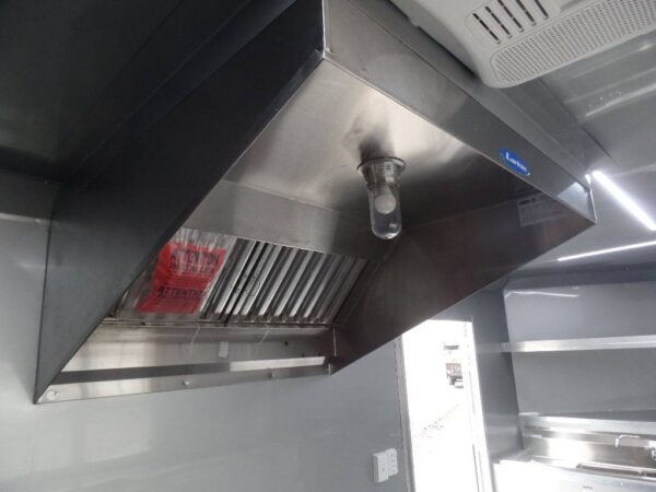 8.5' x 16' Black Event Catering Concession Food Trailer - Image 4