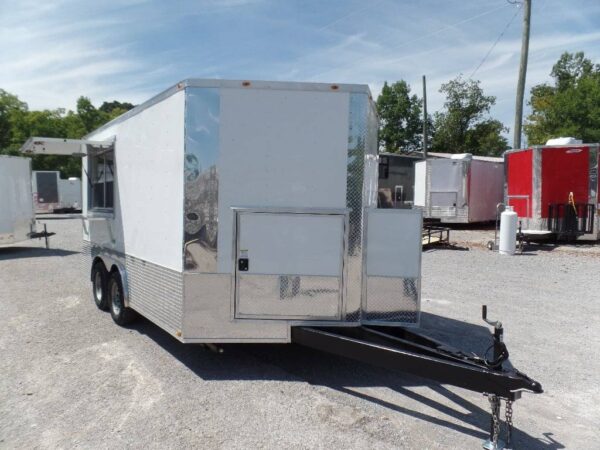 8.5' x 14' Concession Food Trailer White Event Catering - Image 7