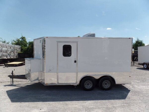 8.5' x 14' Concession Food Trailer White Event Catering - Image 19