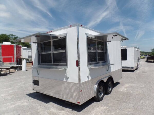 8.5' x 14' Concession Food Trailer White Event Catering - Image 6