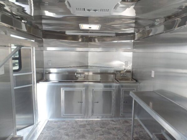 8.5' x 14' Concession Food Trailer White Event Catering - Image 20