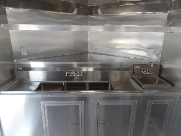 8.5' x 14' Concession Food Trailer White Event Catering - Image 11