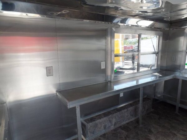 8.5' x 14' Concession Food Trailer White Event Catering - Image 9