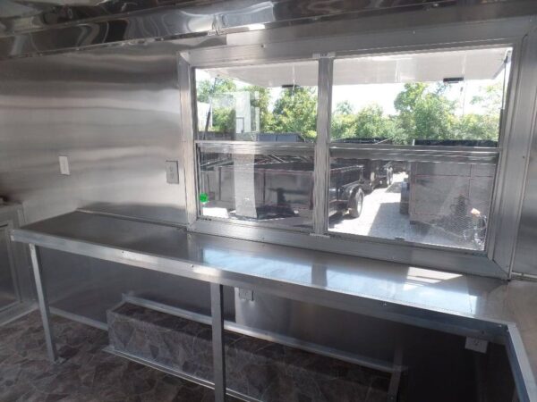 8.5' x 14' Concession Food Trailer White Event Catering - Image 18