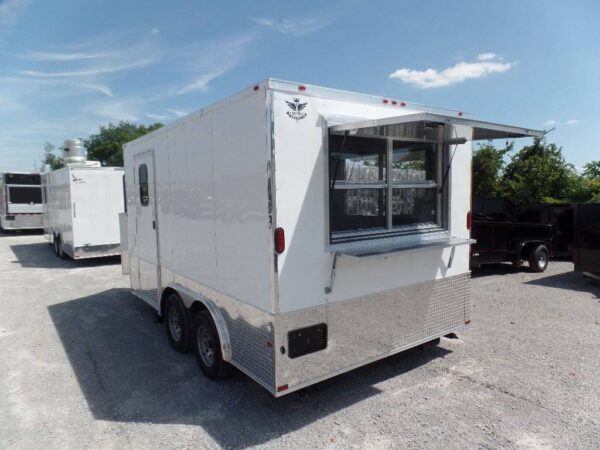 8.5' x 14' Concession Food Trailer White Event Catering - Image 10