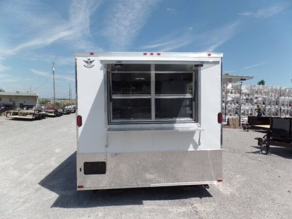 8.5' x 14' Concession Food Trailer White Event Catering - Image 23