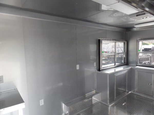 8.5' x 16' Concession Food Trailer Orange Catering Event - Image 12