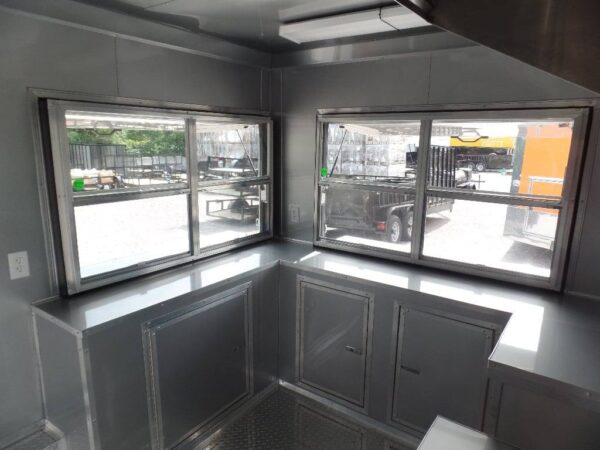 8.5' x 16' Concession Food Trailer Orange Catering Event - Image 19