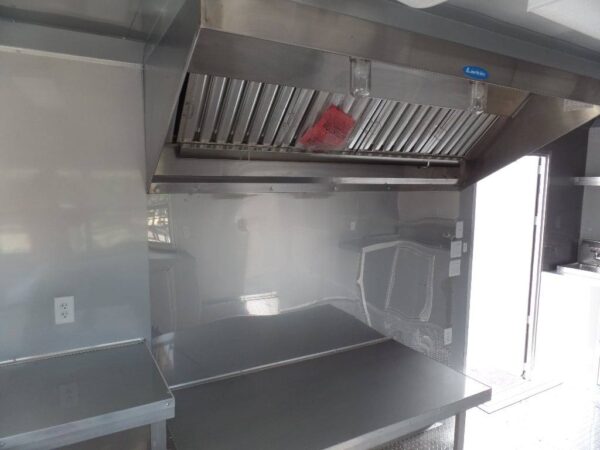 8.5' x 16' Concession Food Trailer Orange Catering Event - Image 9