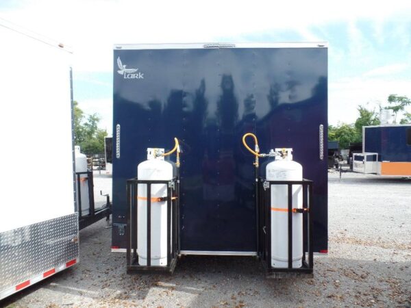 8.5' x 16' Concession Food Trailer Indigo Blue Event Catering - Image 14