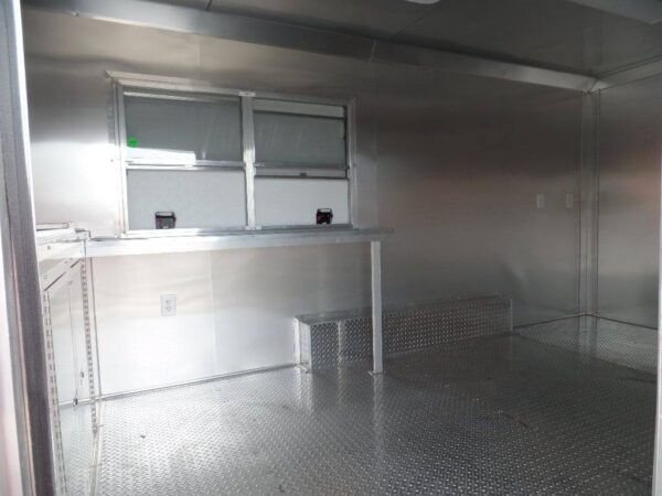 8.5' x 16' Concession Food Trailer Indigo Blue Event Catering - Image 3