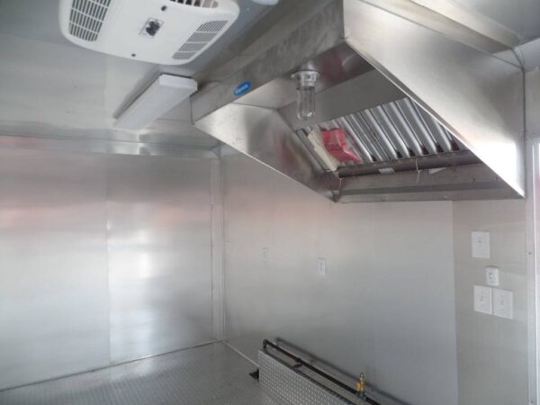 8.5' x 16' Concession Food Trailer Indigo Blue Event Catering - Image 15